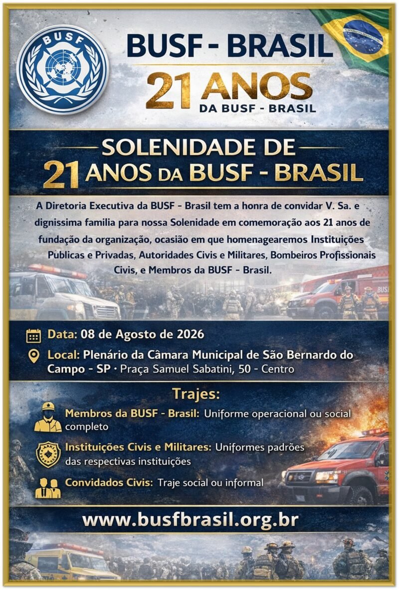 BUSF – Brasil celebra 21 anos