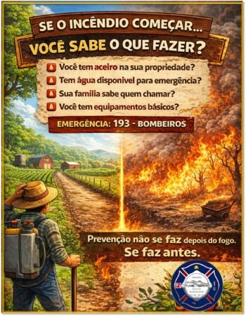 SE O INCÊNDIO COMEÇAR AGORA… VOCÊ SABE O QUE FAZER?