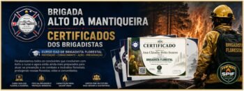 Certificados do Curso EAD de Brigadista Florestal
